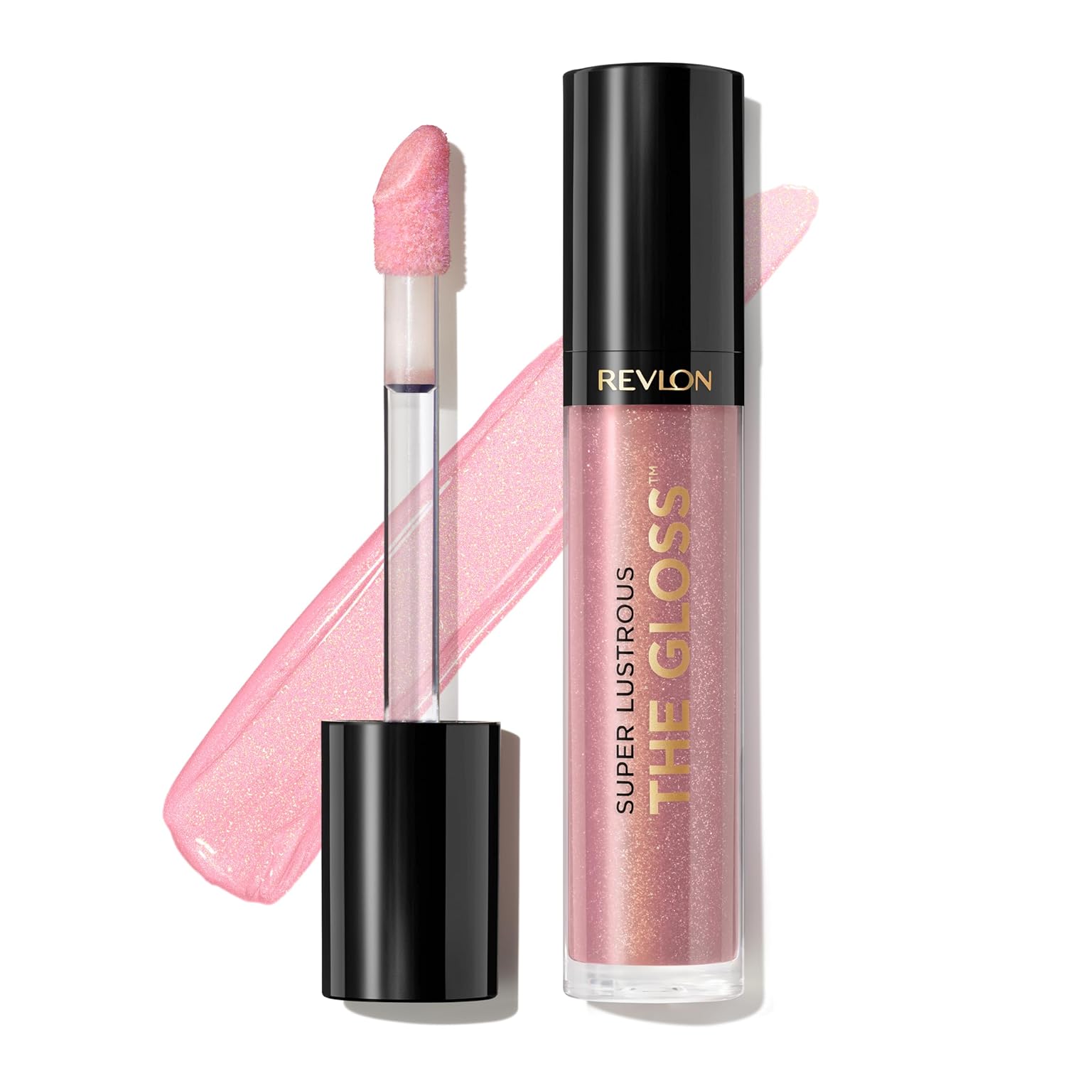 Revlon Super Lustrous Lip Gloss, Non-Sticky, Hydrating, High Shine Finish, 200 Crystal Clear, 0.13 oz