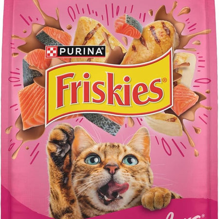 Purina Friskies Gravy Swirlers with Flavors of Chicken, Salmon and Gravy Dry Cat Food - 16 Lb. Bag