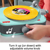 Fisher-Price Musical Toy Deluxe Rockin’ Record Player Pretend Turntable with 6 Albums for Preschool Play Plus Bonus Exclusive Holiday Album Kids Ages 3+ Years (Amazon Exclusive)