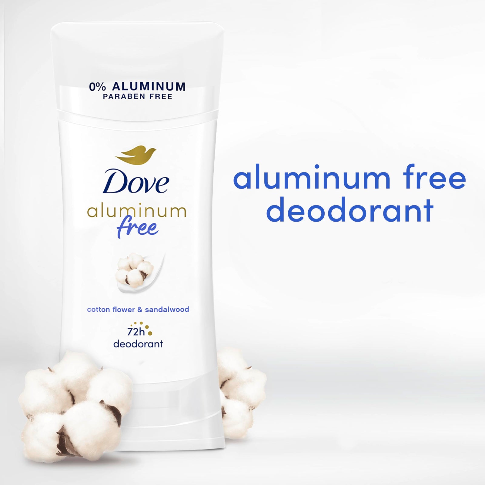 Dove Aluminum Free Deodorant for Women 3 Count Coconut and Pink Jasmine 72 hour odor protection 2.6 oz