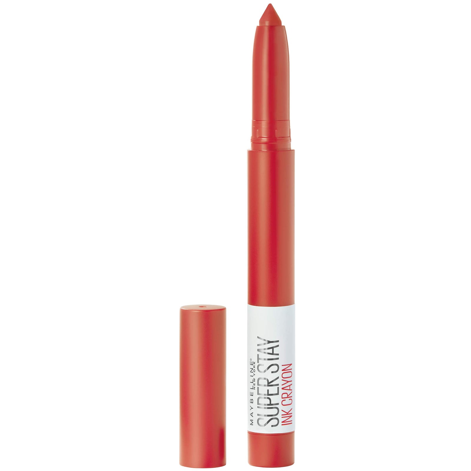 Maybelline Super Stay Ink Crayon Lipstick Makeup, Precision Tip Matte Lip Crayon with Built-in Sharpener, Longwear Up To 8Hrs, Rise To The Top, Burnt Sienna, 1 Count