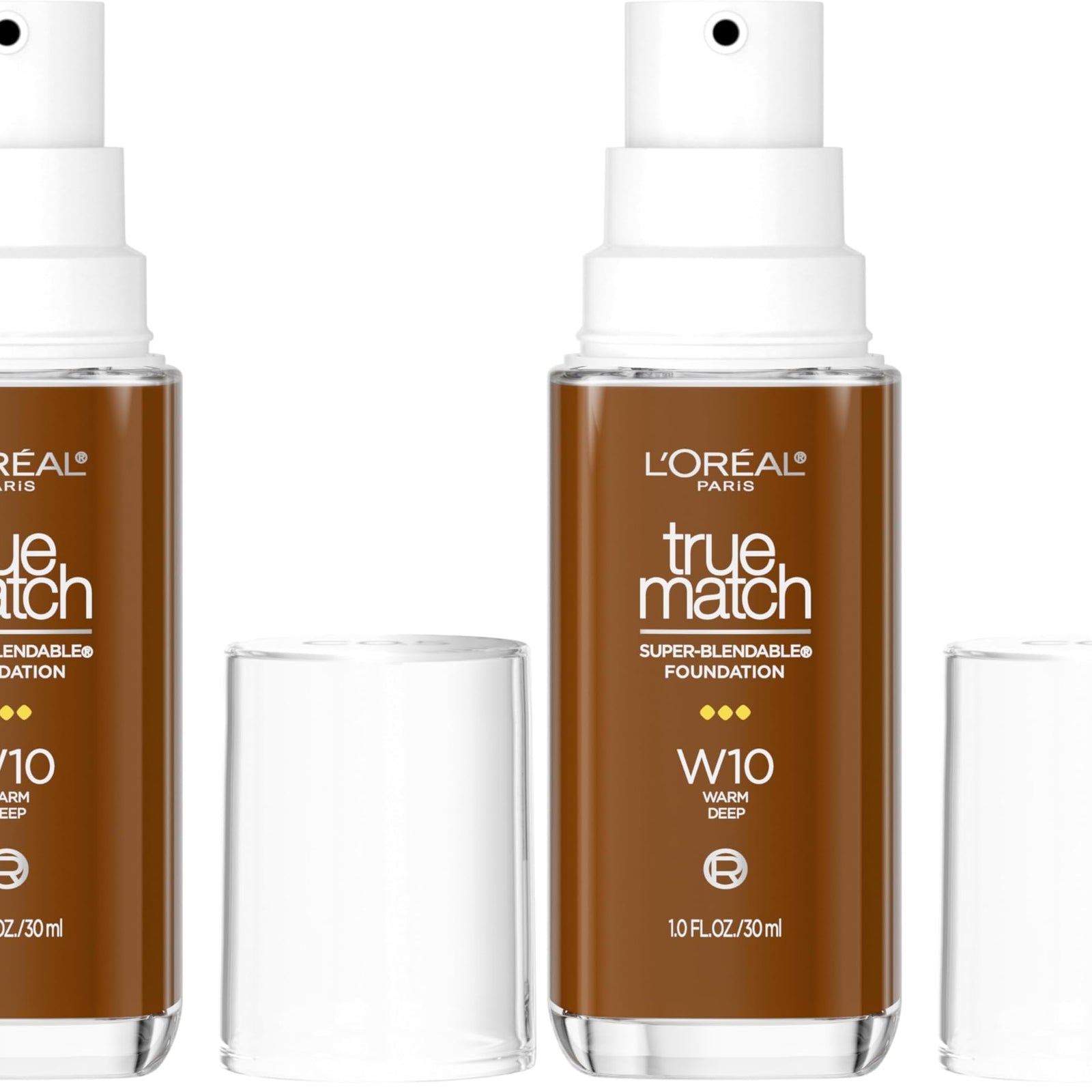 L'Oreal Paris True Match Super-Blendable Foundation, Medium Coverage Liquid Foundation Makeup, W2.5, Light Medium, 1 Fl Oz