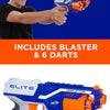 NERF Elite Disrupter Blaster - 6-Dart Rotating Drum, Slam Fire, Translucent Red (Amazon Exclusive)