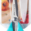 KitchenAid All Purpose Kitchen Shears with Protective Sheath Durable Stainless Steel Scissors, Dishwasher Safe, Soft Grip Comfort Handle, 8.72 Inch, Aqua Sky