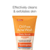 Neutrogena Oil-Free Acne Face Wash with 2% Salicylic Acid, Daily Exfoliating Scrub & Acne Treatment for Oily, Acne-Prone Skin, Clears Breakouts & Blackheads, 4.2 fl. oz
