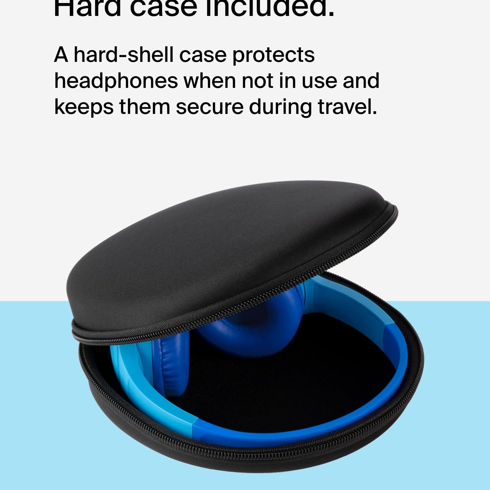 Belkin SoundForm Mini - Wireless Bluetooth Kids Headphones, 30H Battery, 85dB Safe Volume Limit, Built-in Microphone - Toddler On-Ear Earphones for iPhone, iPad, Fire Tablet, Ideal for School - White