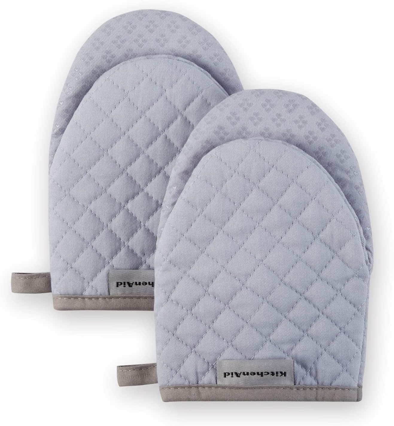 KitchenAid Asteroid Mini Oven Mitt Set, 5.5"x8", Charcoal Grey, 2 Piece
