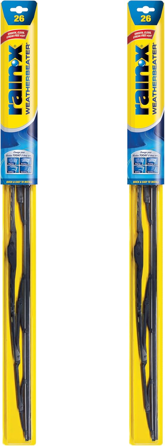 Rain-X 820146 WeatherBeater Wiper Blades, 24" and 20" Windshield Wipers (Pack of 2), Automotive Replacement Windshield Wiper Blades That Meet Or Exceed OEM Quality And Durability Standards