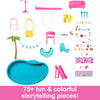 Barbie Dreamhouse, Pool Party Doll House with 75+ Pieces and 3-Story Slide, House Playset, Pet Elevator and Puppy Play Areas
