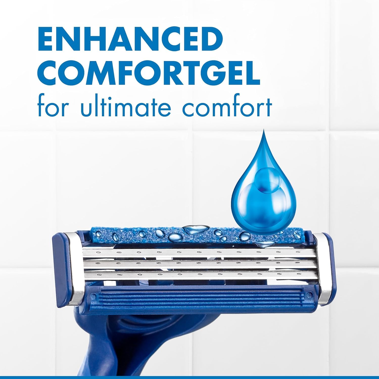 Gillette Sensor3 Comfort, 8 Count | Disposable | For Men | Lubrastrip | Pack of 2