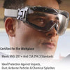 Uvex Stealth OTG Safety Goggles with Clear HydroShield Anti-Fog Lens & Fabric Headband (S3970HSF)