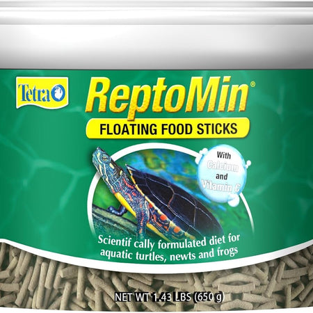 Tetra ReptoMin Floating Food Sticks, For Aquatic Turtles, Newts And Frogs, 1.43 Pounds