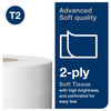 Tork Mini Jumbo Toilet Paper Roll White T2, Advanced (2-Ply) and Tork Matic Soft Hand Towel Roll, White, Advanced (1-Ply)