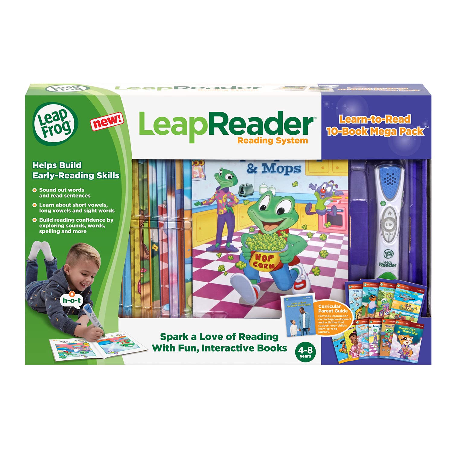 LeapFrog LeapReader System Learn-to-Read 10 Book Mega Pack, Pink