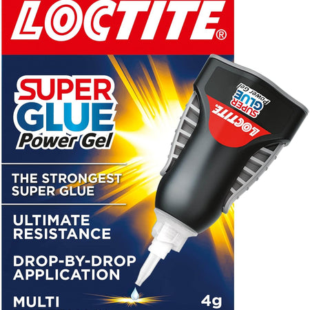 Loctite Super Glue Power Flex Control, Flexible Super Glue Gel, Superglue with Non-Drip Formula for Vertical Applications, Clear Glue with Precise Nozzle, 1x3 g