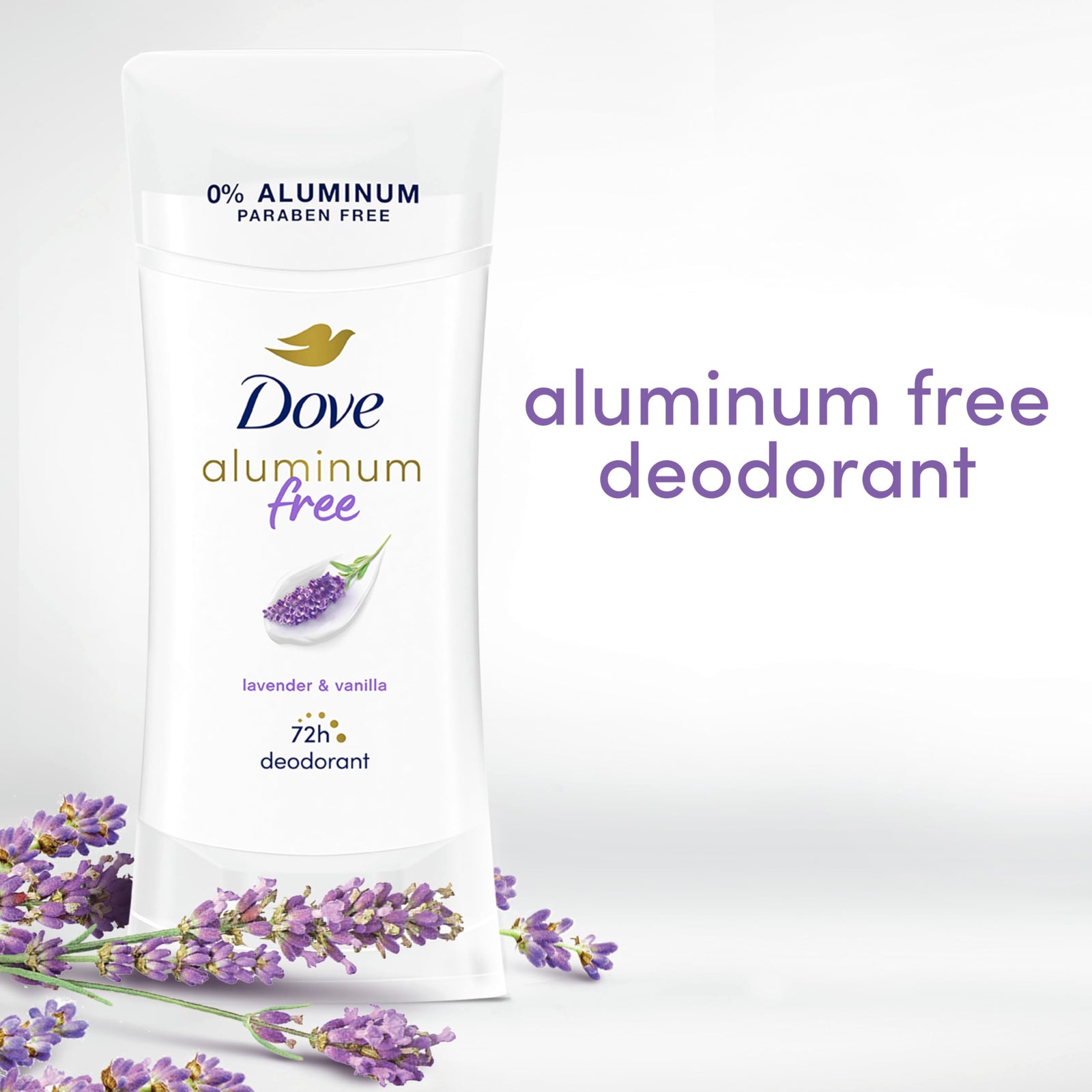 Dove Aluminum Free Deodorant for Women 3 Count Coconut and Pink Jasmine 72 hour odor protection 2.6 oz