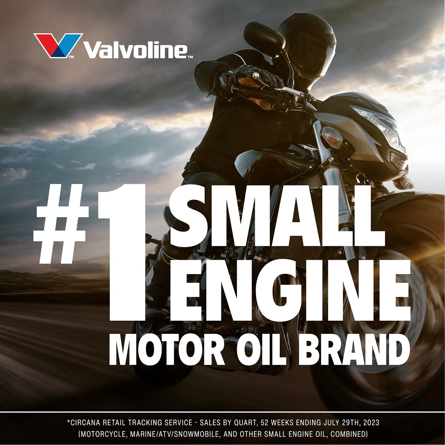 Valvoline 4-Stroke Motorcycle Full Synthetic SAE 10W-40 Motor Oil 1 QT (Pack of 3)