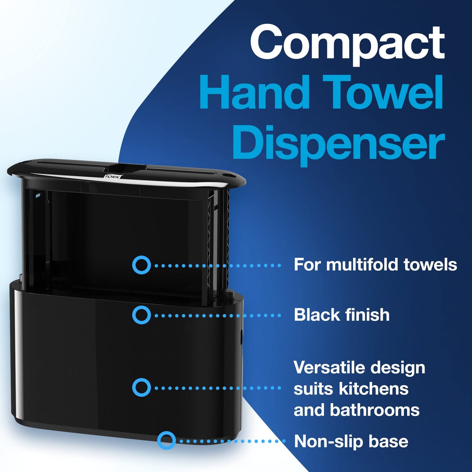 Tork Xpress Paper Towel Dispenser and Tork Multifold Hand Towel Natural H2