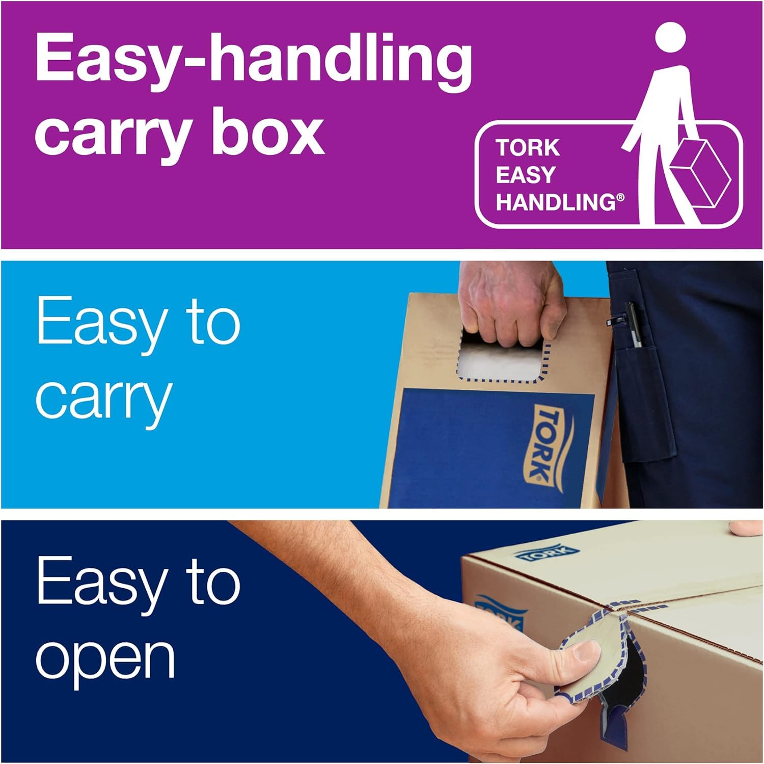 Tork Hand Towel Roll, Natural, Universal, H80, Extra Large, 100% Recycled, 1-Ply, 6 Rolls x 1000 ft, 8031000