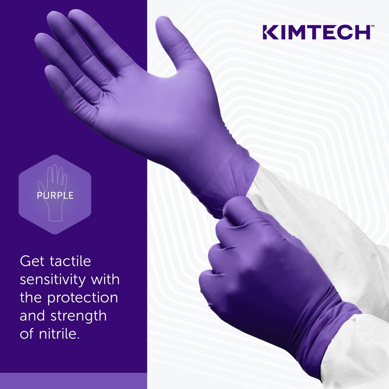 Kimberly-Clark® Safeskin Purple Nitrile Exam Gloves, Extra-Large, Purple, Box Of 90
