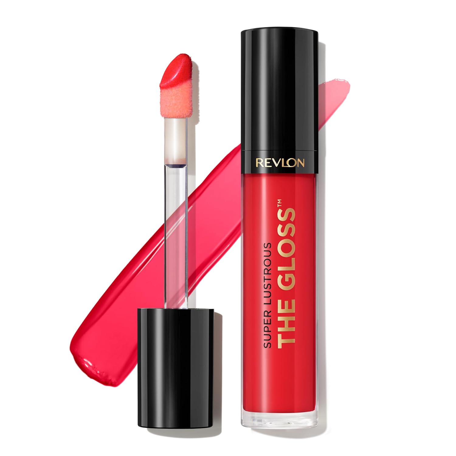 Revlon Super Lustrous Lip Gloss, Non-Sticky, Hydrating, High Shine Finish, 200 Crystal Clear, 0.13 oz