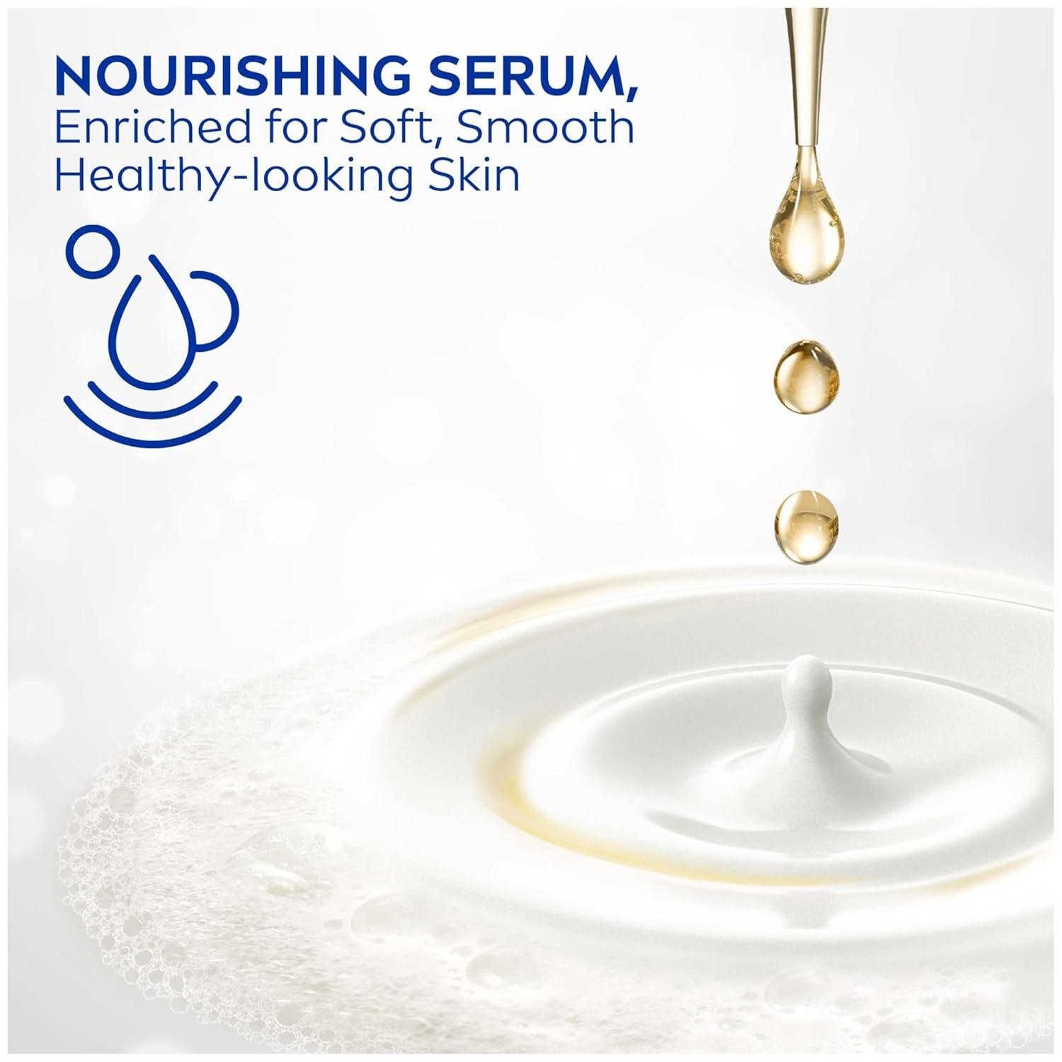 NIVEA Pampering Cocoa and Shea Butter Body Wash with Nourishing Serum, Moisturizing Body Wash for Women, Enriched with Provitamin B5 and Vitamin E, 20 Fl Oz Bottle