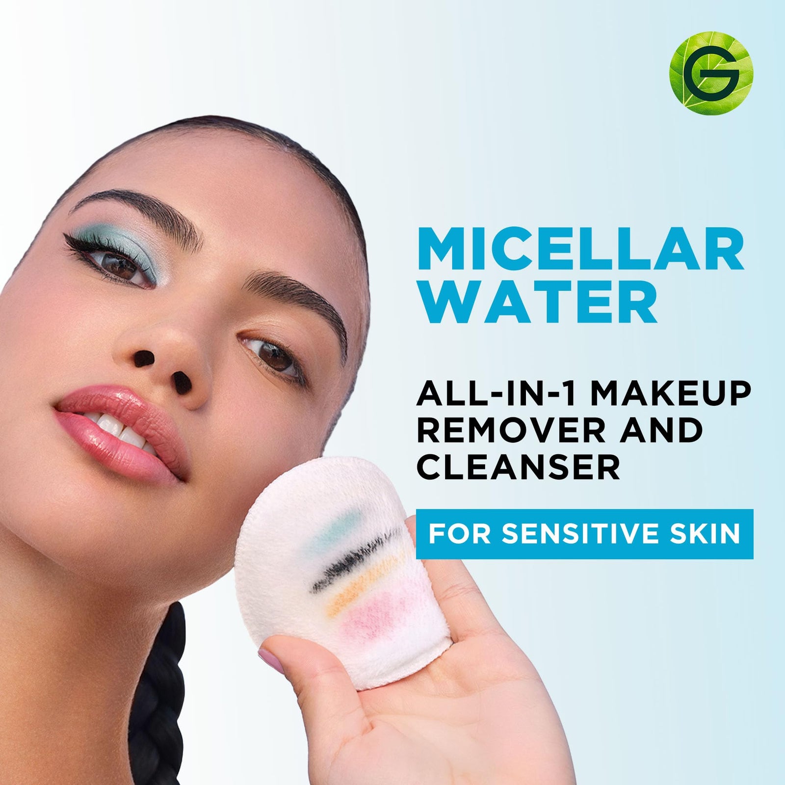 Garnier Micellar Water For Waterproof Makeup, Hydrating Facial Cleanser & Makeup Remover, Suitable for Sensitive Skin, Vegan, Cruelty Free, 13.5 Fl Oz (400mL), 1 Count