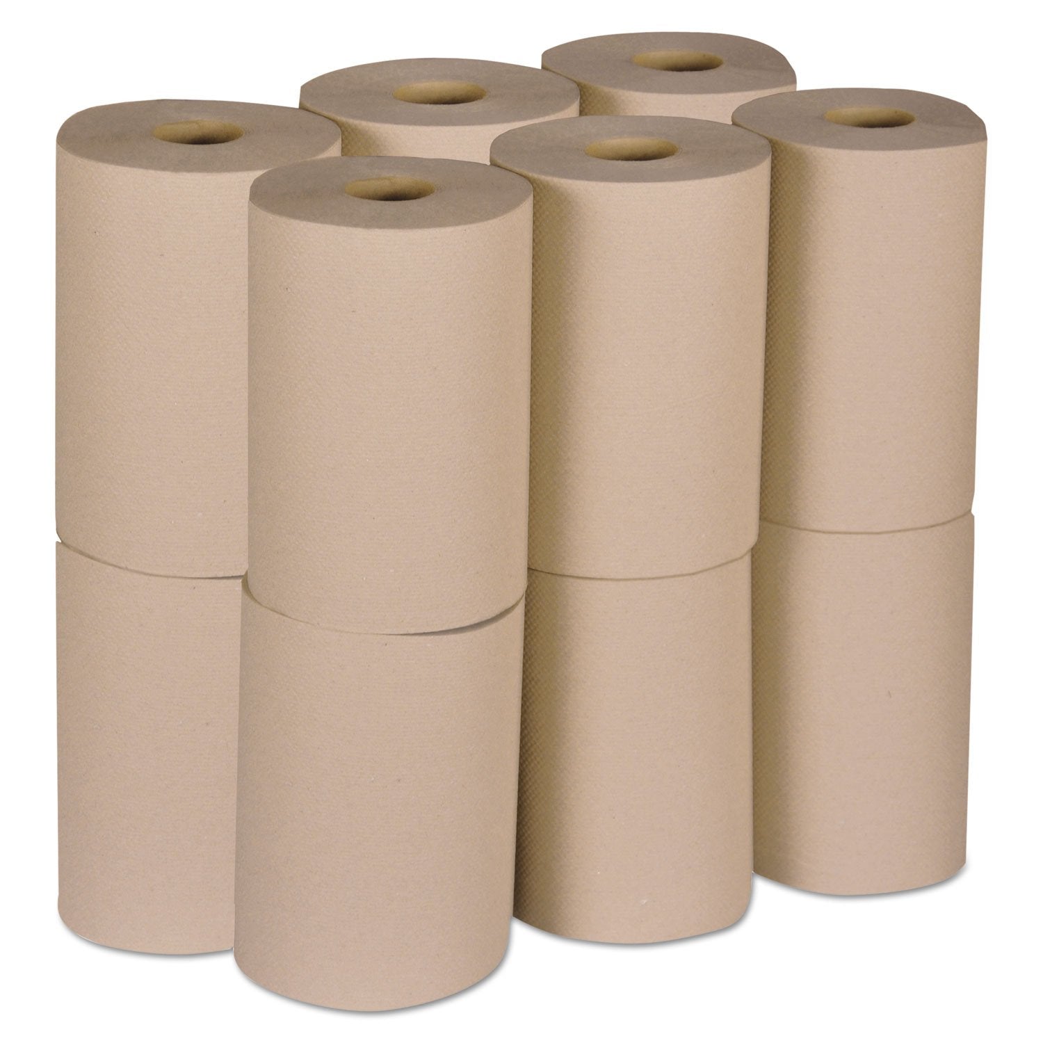 Tork Hand Towel Roll, Natural, Universal, H80, Extra Large, 100% Recycled, 1-Ply, 6 Rolls x 1000 ft, 8031000