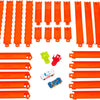 Hot Wheels Toy Car Track Set, Track Creator Deluxe Pack & 2 1:64 Scale Die-Cast Vehicles, 25 Feet of Different Length Speed Snap Track & Connectors (Amazon Exclusive)