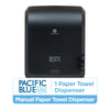 Pacific Blue Ultra 8" High-Capacity Automated Touchless Paper Towel Dispenser by GP PRO (Georgia-Pacific); Black; 59590; 12.9" W x 9" D x 16" H; 1 Dispenser
