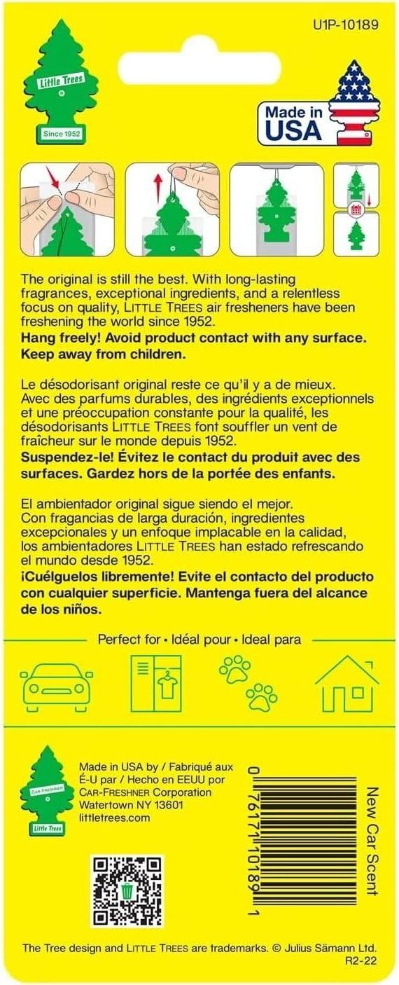 Little Trees Car Freshener New Car Scent (24 Pack)