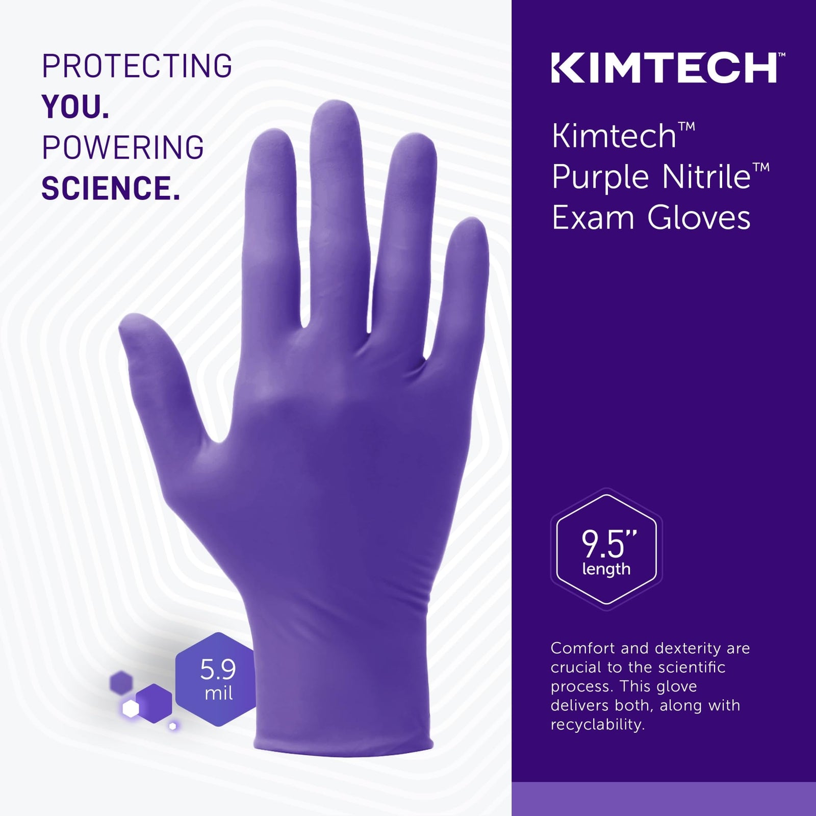 Kimberly-Clark® Safeskin Purple Nitrile Exam Gloves, Extra-Large, Purple, Box Of 90