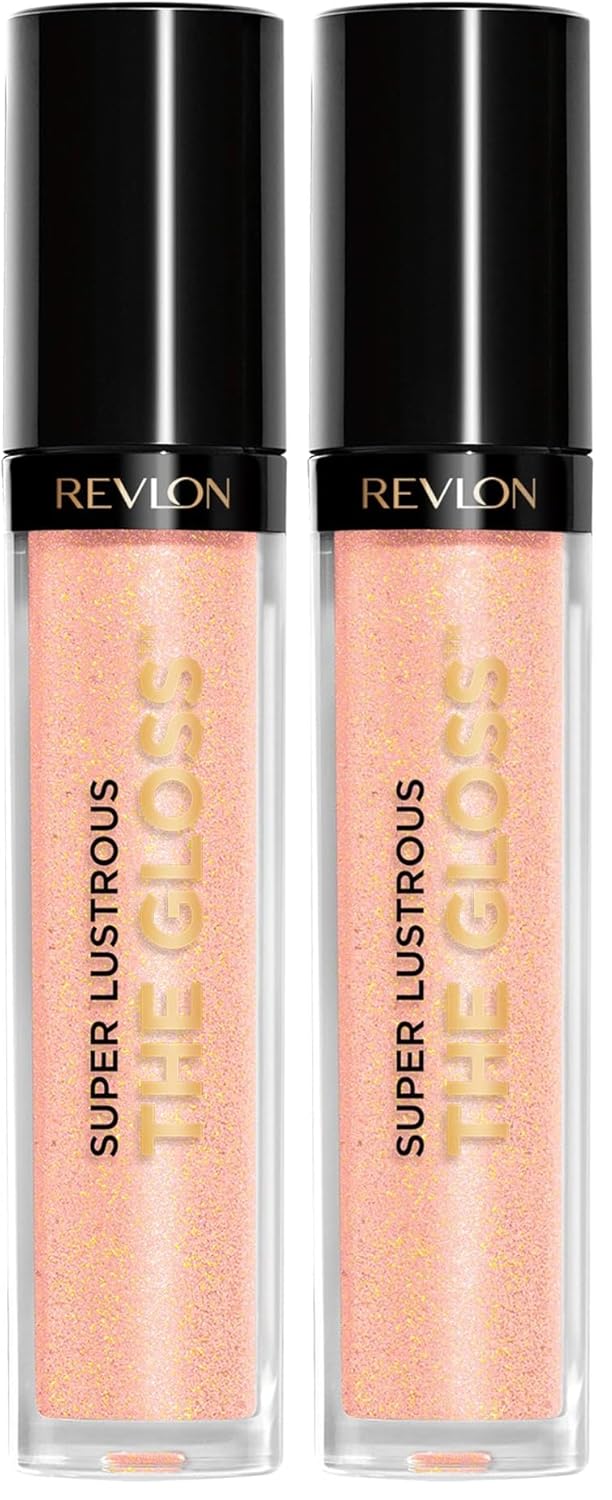 Revlon Super Lustrous Lip Gloss, Non-Sticky, Hydrating, High Shine Finish, 200 Crystal Clear, 0.13 oz