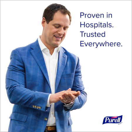 PURELL Advanced Hand Sanitizer Refreshing Gel, Clean Scent, 12 fl oz Pump Bottle (Pack of 12) - 3659-12