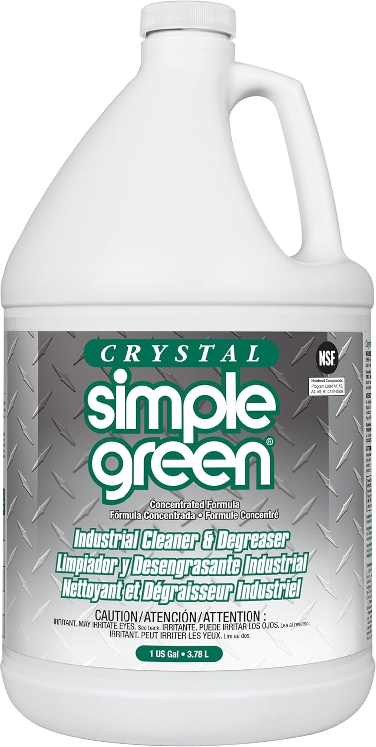 Simple Green 19128 Crystal Industrial Cleaner/Degreaser, 1 Gallon Bottle