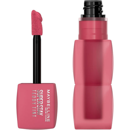 MAYBELLINE Super Stay Teddy Lip Tint, Long Lasting Matte Lipstick for Up To 12HR Wear, Endgame, 1 Count