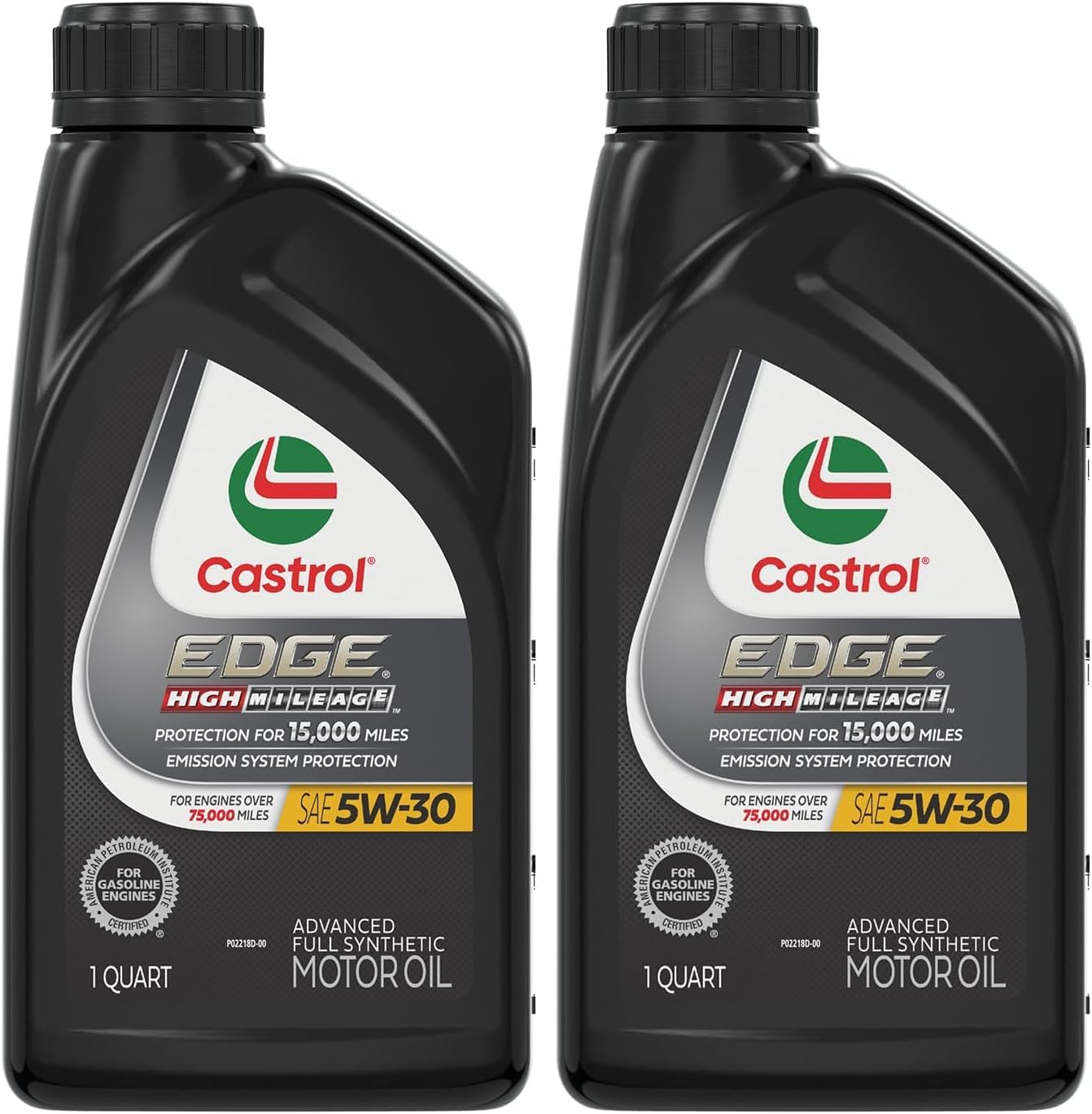 Castrol EDGE High Mileage 5W-30 Advanced Full Synthetic Motor Oil, 1 Quart