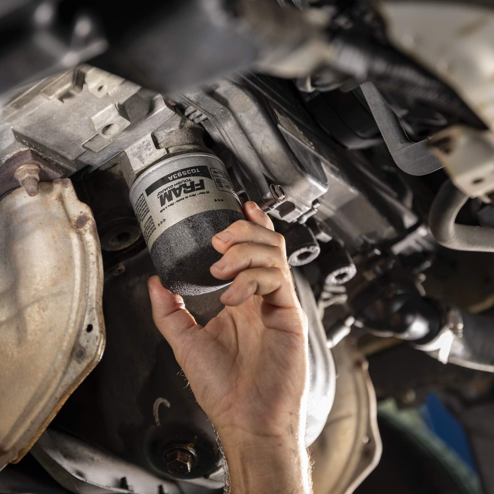 FRAM Tough Guard Replacement Oil Filter TG8A, Designed for Interval Full-Flow Changes Lasting Up to 15K Miles