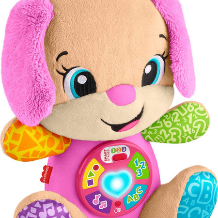 Fisher-Price Baby Toy Laugh & Learn Smart Stages Puppy Musical Plush with Lights & Learning Songs for Infants Ages 6+ Months