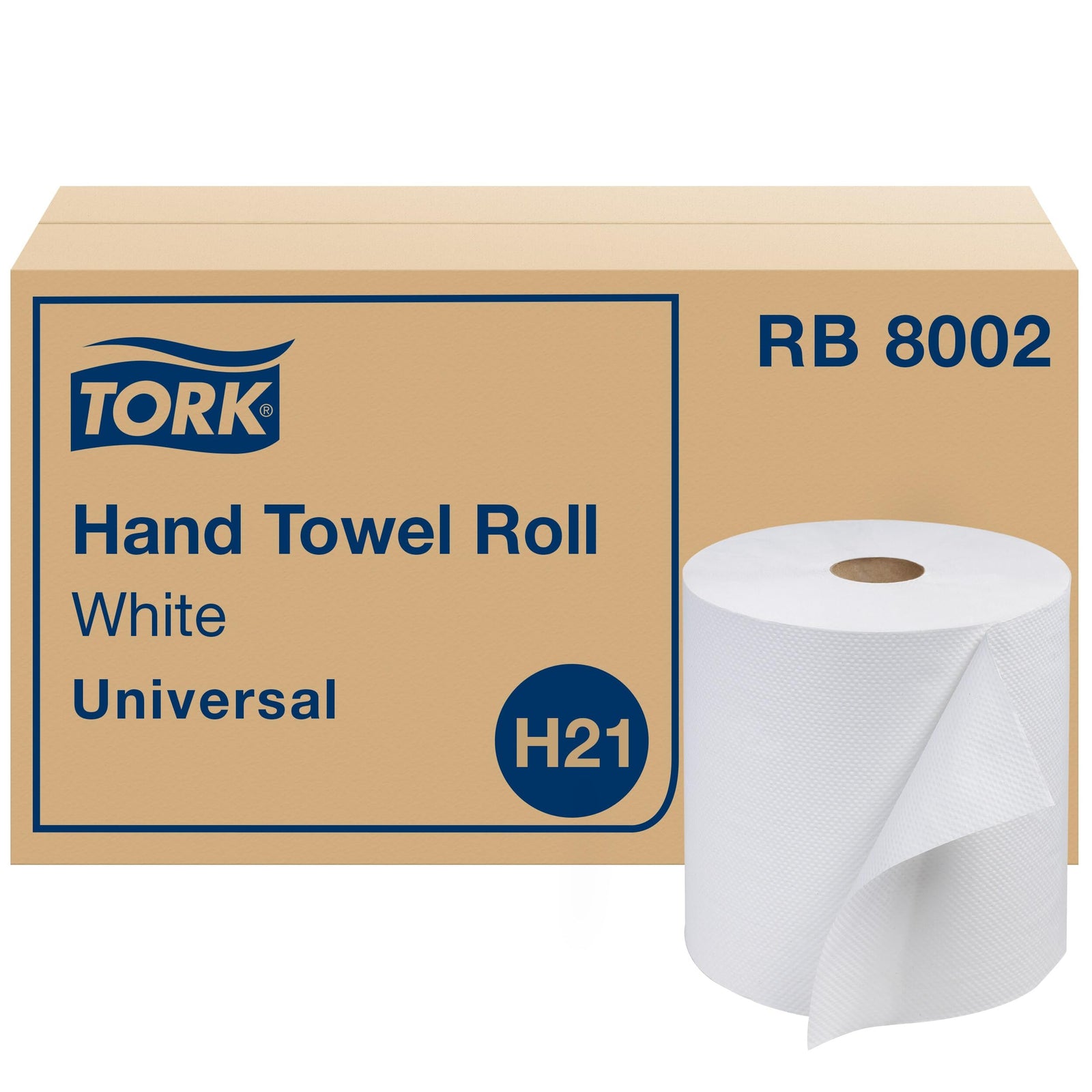 Tork Hand Towel Roll, Natural, Universal, H80, Extra Large, 100% Recycled, 1-Ply, 6 Rolls x 1000 ft, 8031000