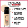 L'Oreal Paris Makeup Infallible Up to 32 Hour Fresh Wear Lightweight Foundation, 440 Natural Rose, 1 Fl Oz, Packaging May Vary
