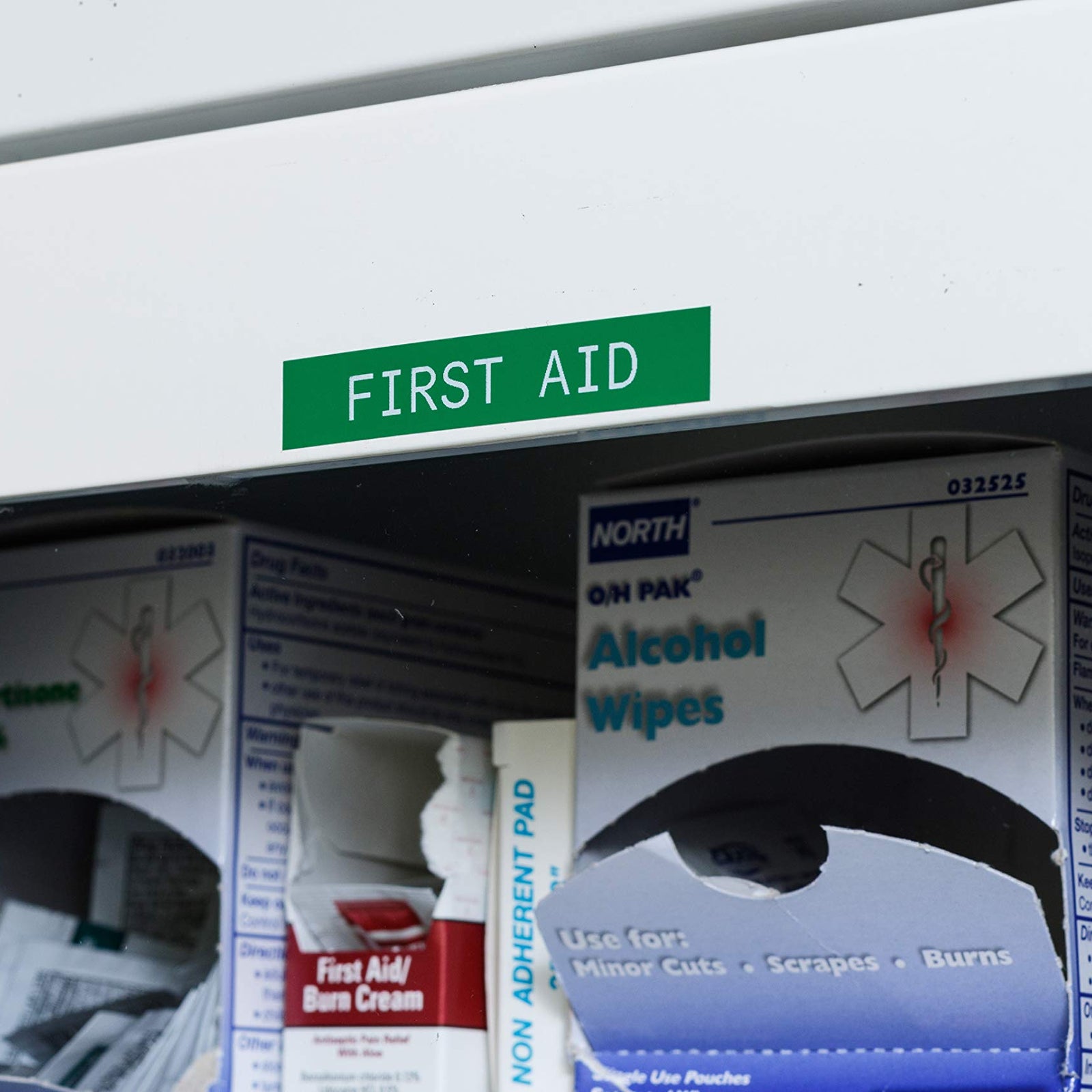 Brady Authentic (M21-375-595-BR) All-Weather Vinyl Label for Indoor/Outdoor ID, Lab and Equipment Labeling, White on Brown- ForM210, M210-LAB, M211, BMP21-PLUS and BMP21-LAB Printers, .375" W, 21' L