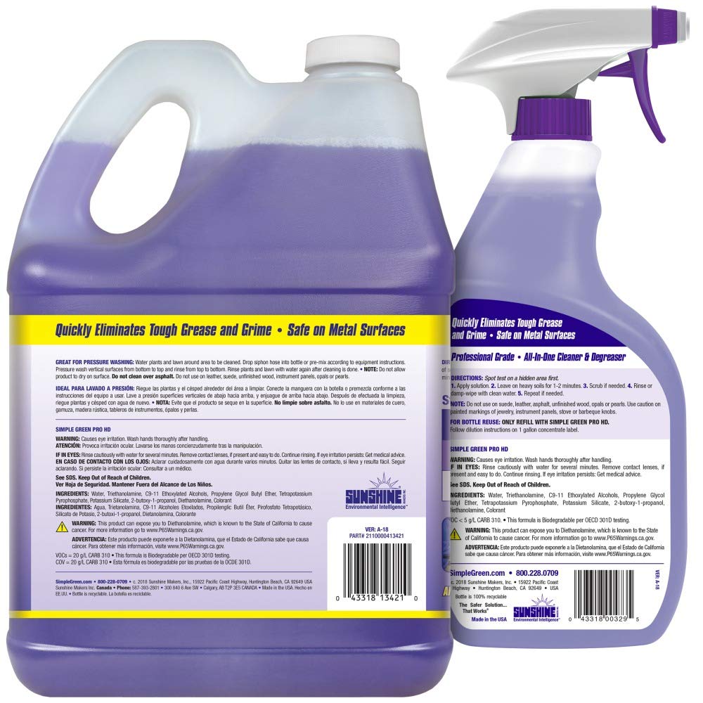 Simple Green Pro HD Heavy Duty Cleaner Concentrate 1 Gallon Bottle