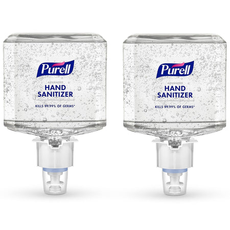 PURELL Advanced Hand Sanitizer Gel, Clean Scent, 1200 mL Refill for PURELL ES6 Automatic Hand Sanitizer Dispenser (Pack of 2) - 6463-02