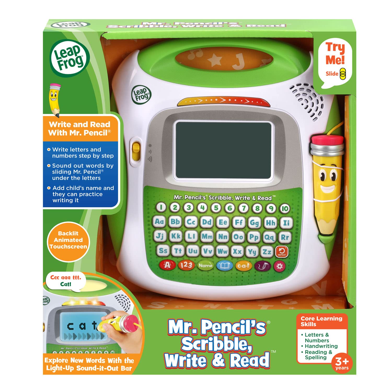 LeapFrog Mr Pencil's Scribble Write and Read, Green