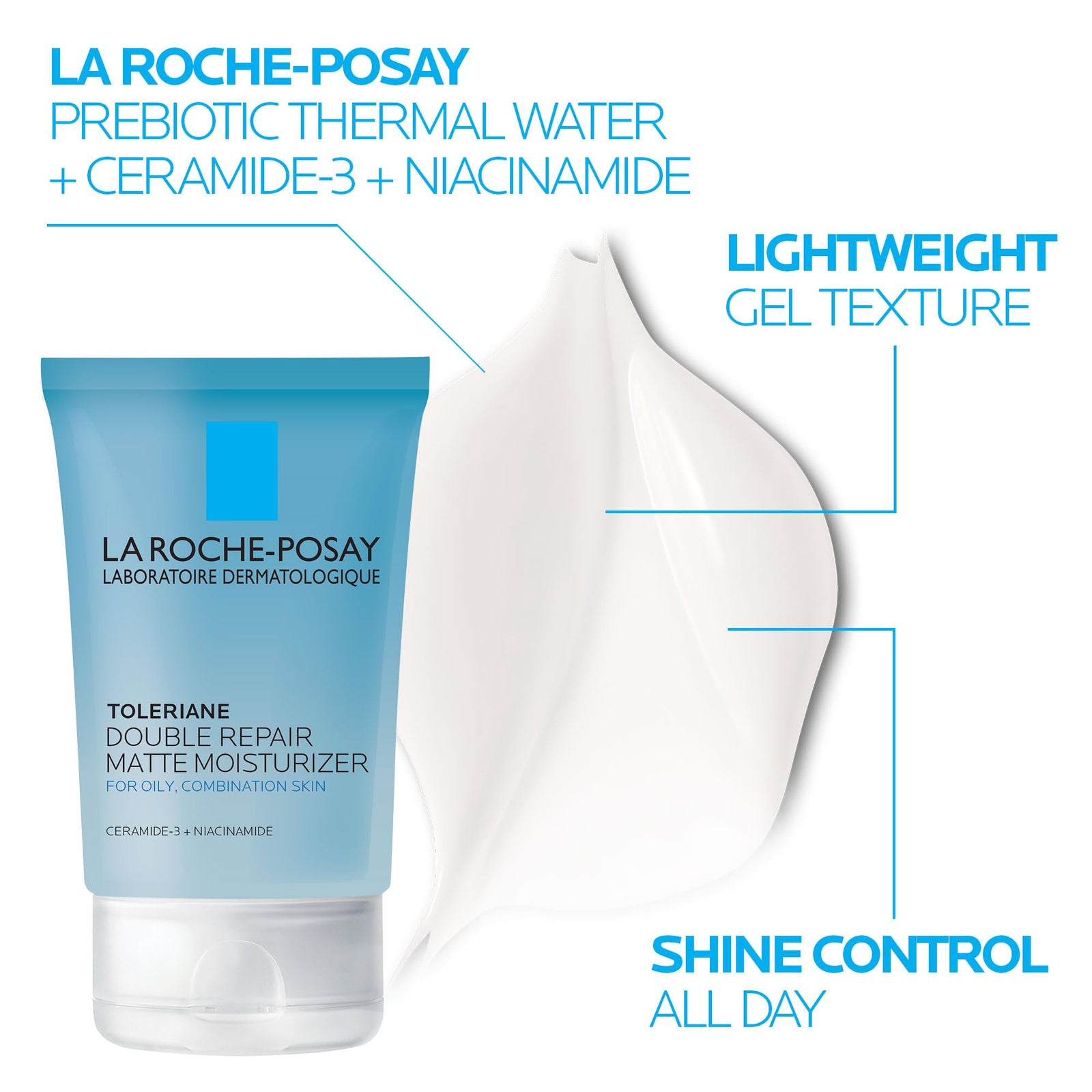 La Roche-Posay Effaclar Medicated Gel Cleanser, 2% Salicylic Acid Cleanser + LHA + Glycerin, Dermatologist Tested Foaming Acne Face Wash, Clear & Prevent Acne Breakouts, Oil Free, Targets Excess Oil
