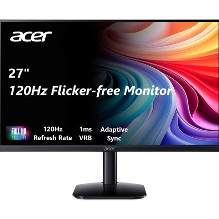 Acer K202Q bi 19.5-inch Professional HD+ (1600 x 900) Monitor, 75Hz Refresh Rate, VESA Mountable, VisionCare Technologies, BlueLight Filter & Flickerless Technology (HDMI Port & VGA Port),Black