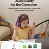 Belkin SoundForm Mini - Wireless Bluetooth Kids Headphones, 30H Battery, 85dB Safe Volume Limit, Built-in Microphone - Toddler On-Ear Earphones for iPhone, iPad, Fire Tablet, Ideal for School - White