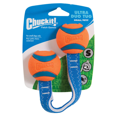 Chuckit! Ultra Tug Dog Toy, Small Fetch and Dog Ball Tug Toy for Dogs 0-20 Pounds