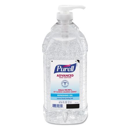PURELL 962504CT Advanced Instant Hand Sanitizer, 2-Liter Bottle, 4 per Carton